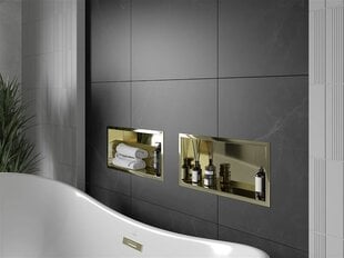 Mexen X-Wall-R iebūvējams sienas plaukts, 45x20 cm, Gold цена и информация | Аксессуары для ванной комнаты | 220.lv