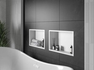 Mexen X-Wall-R iebūvējams sienas plaukts, 45x30 cm, White cena un informācija | Vannas istabas aksesuāri | 220.lv