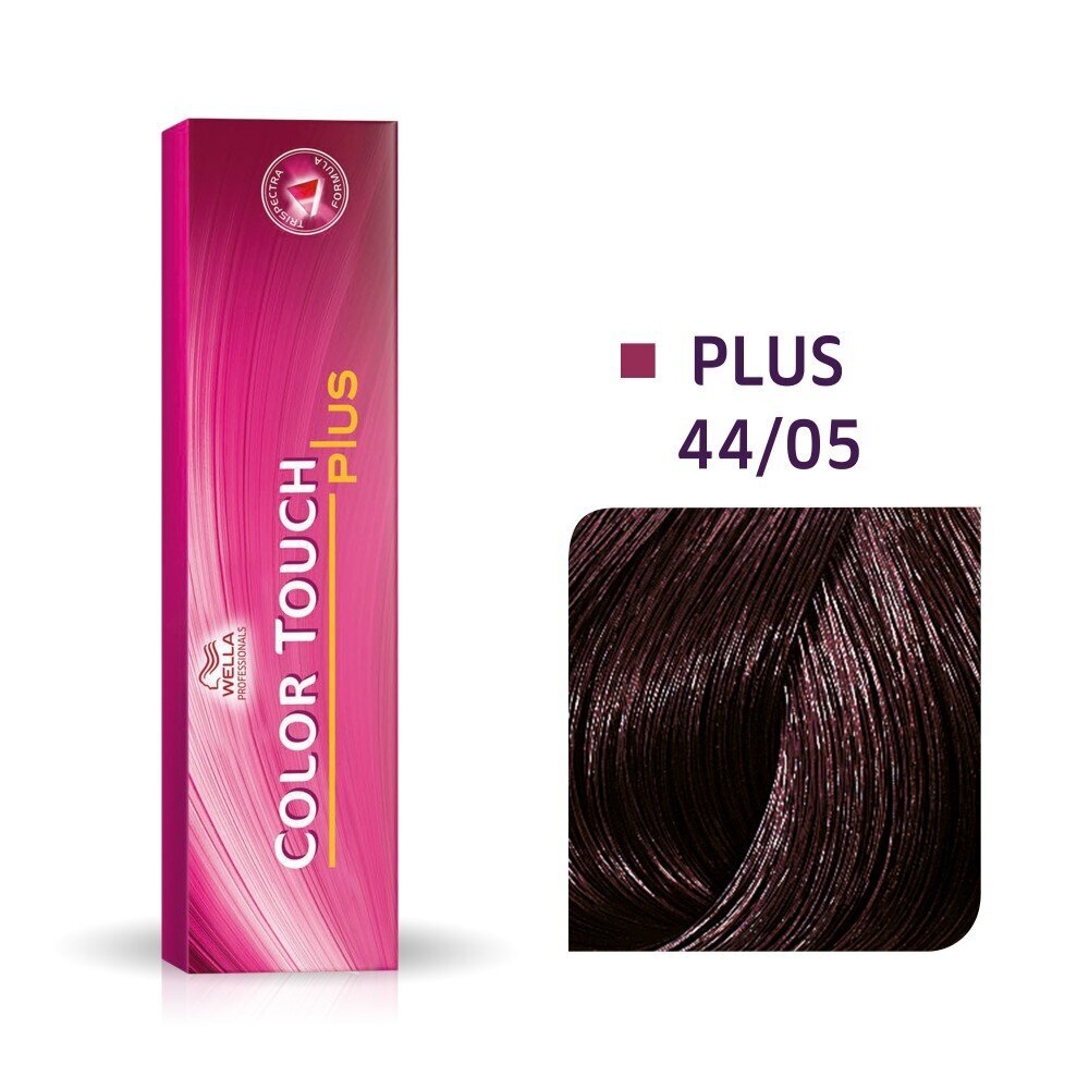 Wella Color Touch Plus 60ml, medusbrūns 44/05 cena un informācija | Matu krāsas | 220.lv