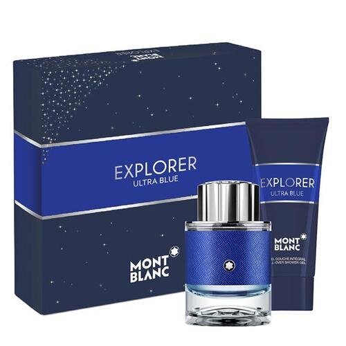 Mont Blanc Explorer Ultra Blue dāvanu komplekts: EDP, 60 ml un dušas želeja, 100 ml cena un informācija | Vīriešu smaržas | 220.lv