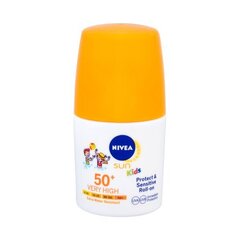 Nivea (Sun Kids Protect & Sensitiv e Roll-On) 50 ml cena un informācija | Sauļošanās krēmi | 220.lv