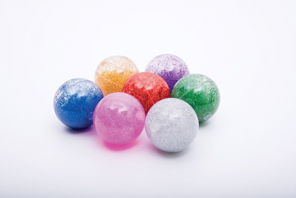 Sensoro varavīksnes mirdzošo bumbiņu komplekts - 7 gab cena un informācija | Attīstošās rotaļlietas | 220.lv