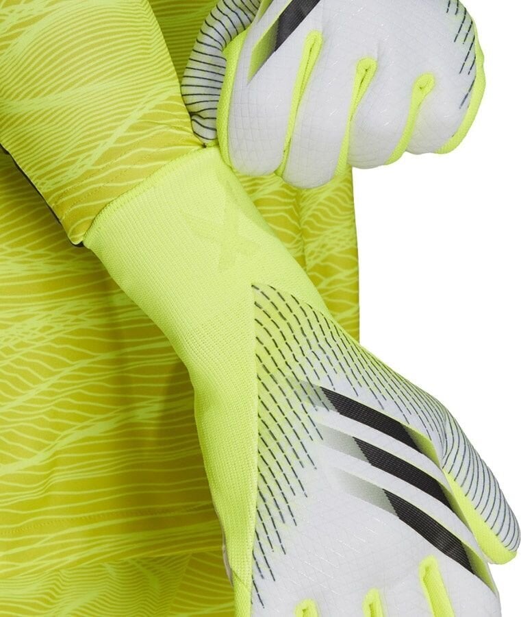 Vārtsarga cimdi Adidas X GL Pro GK3505, dzelteni cena un informācija | Vārtsarga cimdi | 220.lv