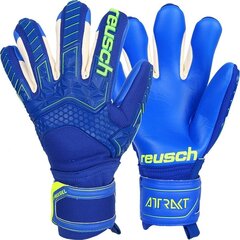 Вратарские перчатки Reusch Attrakt Freegel S1 Finger Support, синие цена и информация | Перчатки вратаря | 220.lv