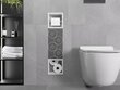 Mexen X-Wall-BP zemapmetuma tualetes papīra turētājs ar futrāli, White cena un informācija | Vannas istabas aksesuāri | 220.lv