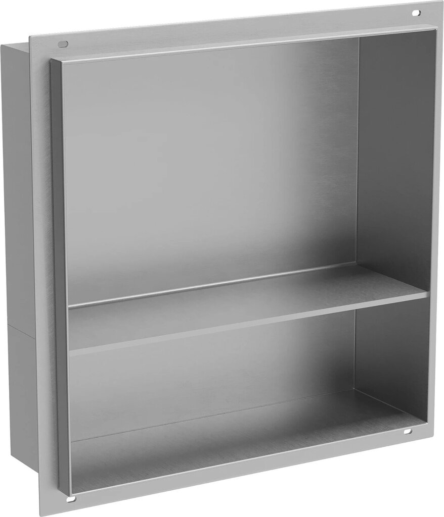 Mexen X-Wall-NR iebūvējams sienas plaukts 2l, 30x30 cm, Inox цена и информация | Vannas istabas aksesuāri | 220.lv