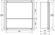 Mexen X-Wall-NR iebūvējams sienas plaukts 2l, 30x30 cm, Inox цена и информация | Vannas istabas aksesuāri | 220.lv