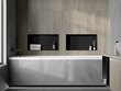 Mexen X-Wall-NR iebūvējams sienas plaukts, 60x30 cm, Black cena un informācija | Vannas istabas aksesuāri | 220.lv