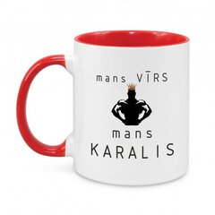 Keramikas krūze "Mans vīrs, mans karalis" цена и информация | Оригинальные кружки | 220.lv