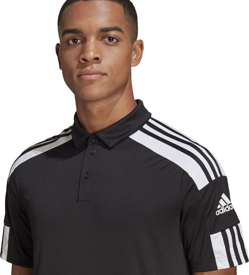 T-krekls Adidas Polo, melns цена и информация | Futbola formas un citas preces | 220.lv