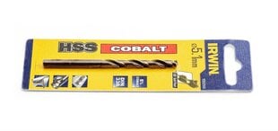 Сверло Irwin Drill 10502555 HSS Cobalt цена и информация | Шуруповерты, дрели | 220.lv
