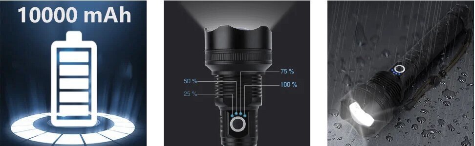 Metāla prožektors ar XHP90 Cree Led cena un informācija | Lukturi | 220.lv