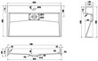 Konglomerāta izlietne Mexen Ava 1/O, 80x46 cm цена и информация | Izlietnes | 220.lv
