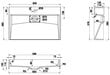 Konglomerāta izlietne Mexen Ava 1/O , 60x38 cm цена и информация | Izlietnes | 220.lv