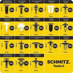 CLIPS stiprināšana Automašīna + auto izjaukšanas rīki, kas iestatīti no schmitz.tools [700 detaļām] sviras instrumenta automašīna - automašīnas instruments - automašīnas piederumi Interjers - automašīnas klipi - klipi - kniedēšanas izkliedēšana - stiprinā цена и информация | Крепежные изделия | 220.lv