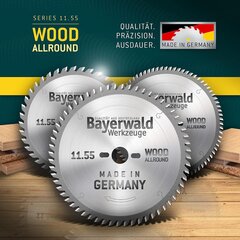 Bayerwald - HM Kreitlatt - Ø 450 x 4 x 30 | Z = 66 UW | Серия 11.55 - объяснение продольных и перекрестных серий в деревянных/деревянных материалах цена и информация | Механические инструменты | 220.lv