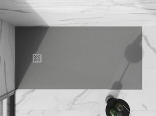Taisnstūra dušas paliktnis Mexen Stone+ ar sifonu, Grey, 200x80,90,100 cm цена и информация | Душевые поддоны | 220.lv