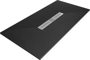 Taisnstūra dušas paliktnis Mexen Toro SMC ar sifonu, Black, 170x70,80,90 cm cena un informācija | Dušas paliktņi | 220.lv