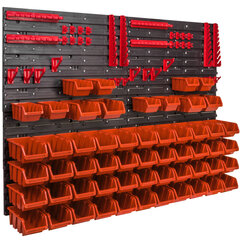 Piekarināms plaukts uzglabāšanai 1152 x 780 mm rokturi oranžiem konteineriem cena un informācija | Instrumentu kastes | 220.lv
