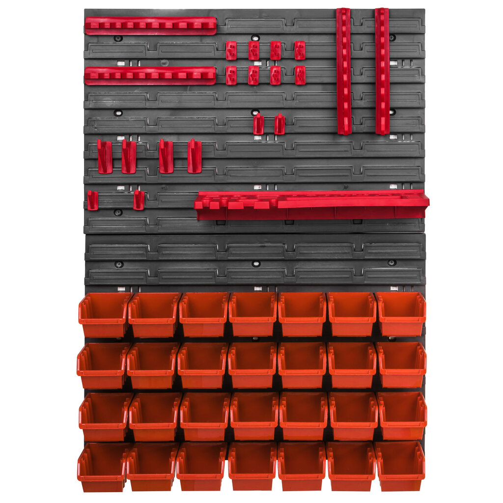 576 x 780 mm Sienas plaukts Darbnīca Garāža Glabāšana Hobiju kastes Kastes (28 oranžas) cena un informācija | Instrumentu kastes | 220.lv