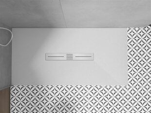 Taisnstūra dušas paliktnis Mexen Toro SMC ar sifonu, White, 160x70,80,90 cm cena un informācija | Dušas paliktņi | 220.lv