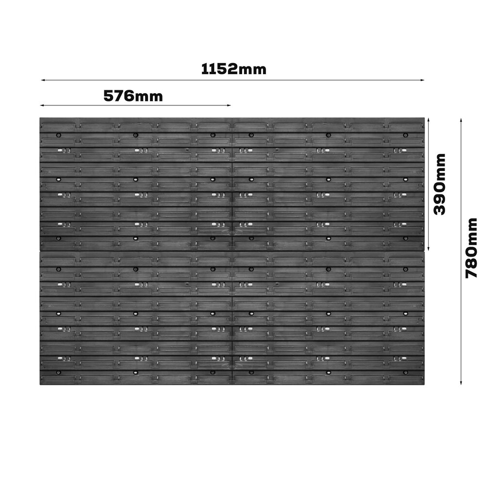 115 x 78 cm plaukts mazām detaļām 39 kastes oranžas/melnas цена и информация | Instrumentu kastes | 220.lv