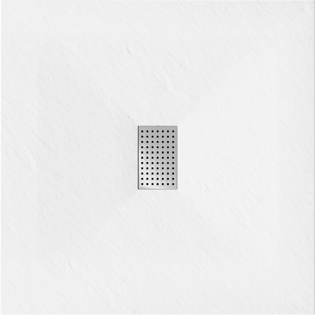 Kvadrātveida dušas paliktnis Mexen Hugo SMC ar sifonu, White+Inox, 100x100 cm цена и информация | Dušas paliktņi | 220.lv