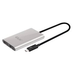 CLUB3D Thunderbolt™ 3 to 2x Displayport™ 1.2 Dual Monitor 4K 60Hz цена и информация | Адаптеры и USB разветвители | 220.lv