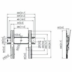 Vogels 73202526 43-65” цена и информация | Кронштейны и крепления для телевизоров | 220.lv