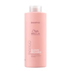 Питательный шампунь для волос Wella Professionals Invigo Blonde Recharge Shampoo, 1000 мл цена и информация | Шампуни | 220.lv