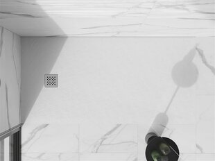 Taisnstūra dušas paliktnis Mexen Stone+ ar sifonu, White, 160x70,80,90,100 cm cena un informācija | Dušas paliktņi | 220.lv