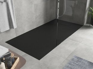 Taisnstūra dušas paliktnis Mexen Hugo SMC ar sifonu, Black, 150x70,80,90 cm cena un informācija | Dušas paliktņi | 220.lv