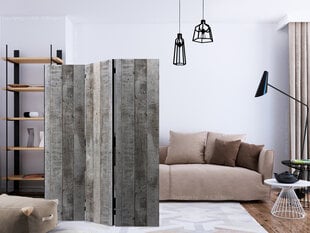 3-daļīgs aizslietnis - Concrete Timber [Room Dividers] cena un informācija | Aizslietņi | 220.lv