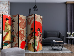 5-daļīgs aizslietnis - Geishas II [Room Dividers] cena un informācija | Aizslietņi | 220.lv