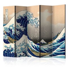 5-daļīgs aizslietnis - The Great Wave off Kanagawa II [Room Dividers] цена и информация | Мобильные стенки | 220.lv