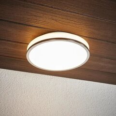 Круглый светодиодный потолочный светильник Lyss с хромированным ободком, IP44 цена и информация | Потолочные светильники | 220.lv