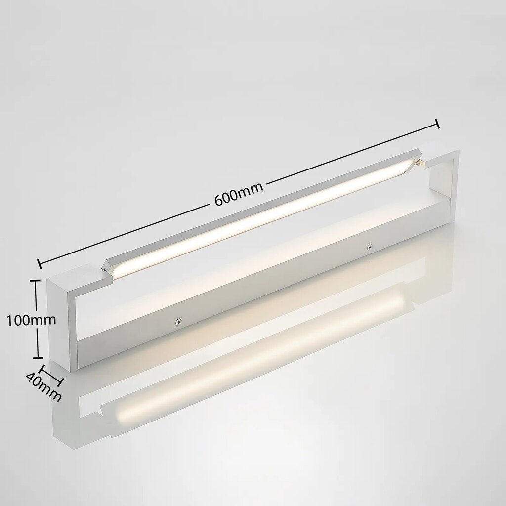Archchio Jora LED sienas lampa, IP44, balta, 60 cm цена и информация | Griestu lampas | 220.lv