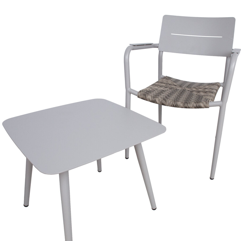 Balkona komplekts COCORA galds un 2 krēsli, brūns cena un informācija | Dārza mēbeļu komplekti | 220.lv