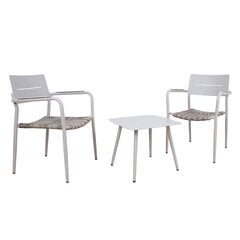 Balkona komplekts COCORA galds un 2 krēsli, brūns цена и информация | Комплекты уличной мебели | 220.lv