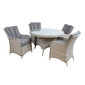 Dārza mēbeļu komplekts ASCOT galds un 4 krēsli цена и информация | Dārza mēbeļu komplekti | 220.lv