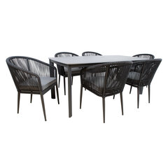 Садовая мебель ECCO стол и 6 стульев цена и информация | Комплекты уличной мебели | 220.lv