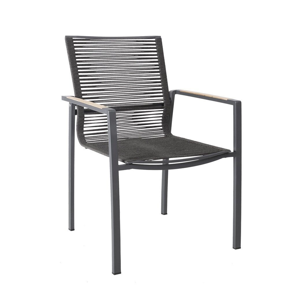 Dārza mēbeļu komplekts MONTANA galds un 8 krēsli (13269) tīkkoks, nerūsejošs tērauds, pulverkrāsojums cena un informācija | Dārza krēsli | 220.lv