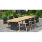 Dārza mēbeļu komplekts ROYAL galds un 8 krēsli cena un informācija | Dārza mēbeļu komplekti | 220.lv