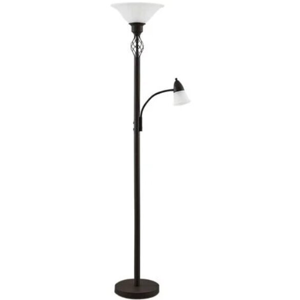 Dunja LED augšējais apgaismojums ar lasīšanas lampu цена и информация | Stāvlampas | 220.lv