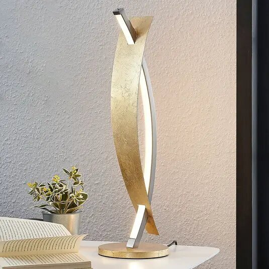 Eleganta zelta LED galda lampa Marija цена и информация | Stāvlampas | 220.lv