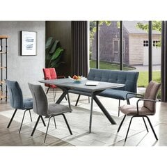 Ēdamgalds EDDY 2 160 / 220x90xH76cm pelēks cena un informācija | Home4You Virtuves mēbeles | 220.lv