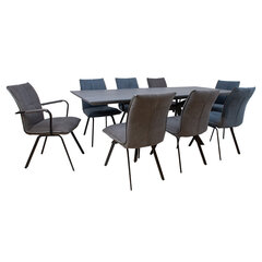 Ēdamistabas komplekts EDDY-2 ar 8 krēsliem цена и информация | Комплекты мебели для столовой | 220.lv