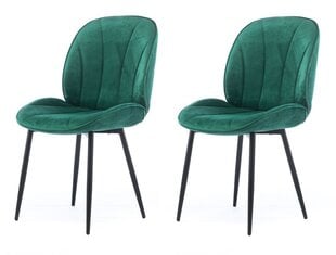 2-u krēslu komplekts Element Amy Designer krēsls, zaļš цена и информация | Стулья для кухни и столовой | 220.lv