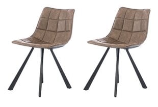 2-u krēslu komplekts Element Kimberly Designer chair, Brown cena un informācija | Virtuves un ēdamistabas krēsli | 220.lv