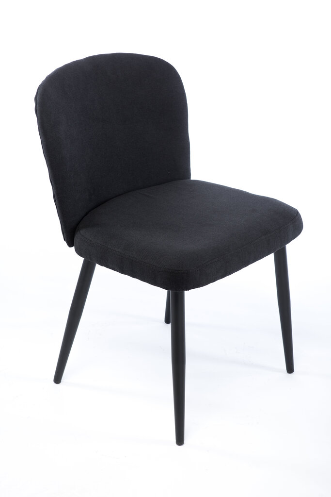 2-u krēslu komplekts Element Nicole Designer chair, melns cena un informācija | Virtuves un ēdamistabas krēsli | 220.lv